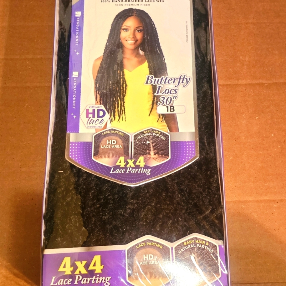 Butterfly Locs 30" 1B HD Lace Wig